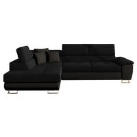 COLTAR Cotere, Stanga - negru, material textil/lemn (270/202cm) - MIRJAN24