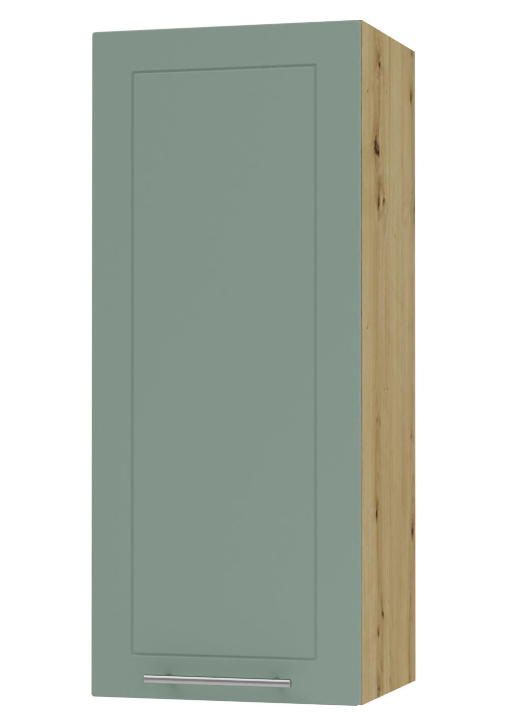 KÜCHENHÄNGESCHRANK Kvantum W4/40 Mint Matt / Eiche Artisan Matt 40 / 32,5 / 96cm - Eiche Artisan/Mintgrün, Holz/Holzwerkstoff (40/96/32.5cm) - Feldmann-Wohnen