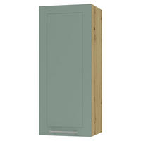 KÜCHENHÄNGESCHRANK Kvantum W4/40 Mint Matt / Eiche Artisan Matt 40 / 32,5 / 96cm - Eiche Artisan/Mintgrün, Holz/Holzwerkstoff (40/96/32.5cm) - Feldmann-Wohnen