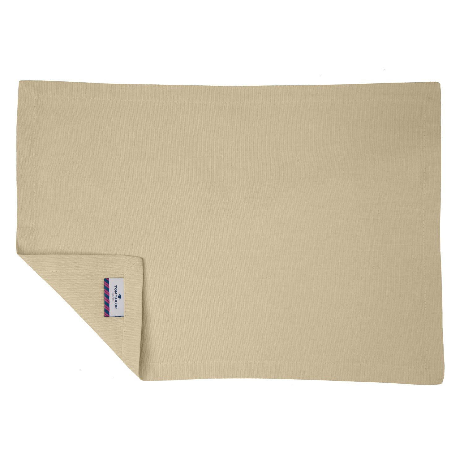 TISCH-SET 6 TEILIG DOVE - Beige, Textil (35/50cm) - Tom Tailor