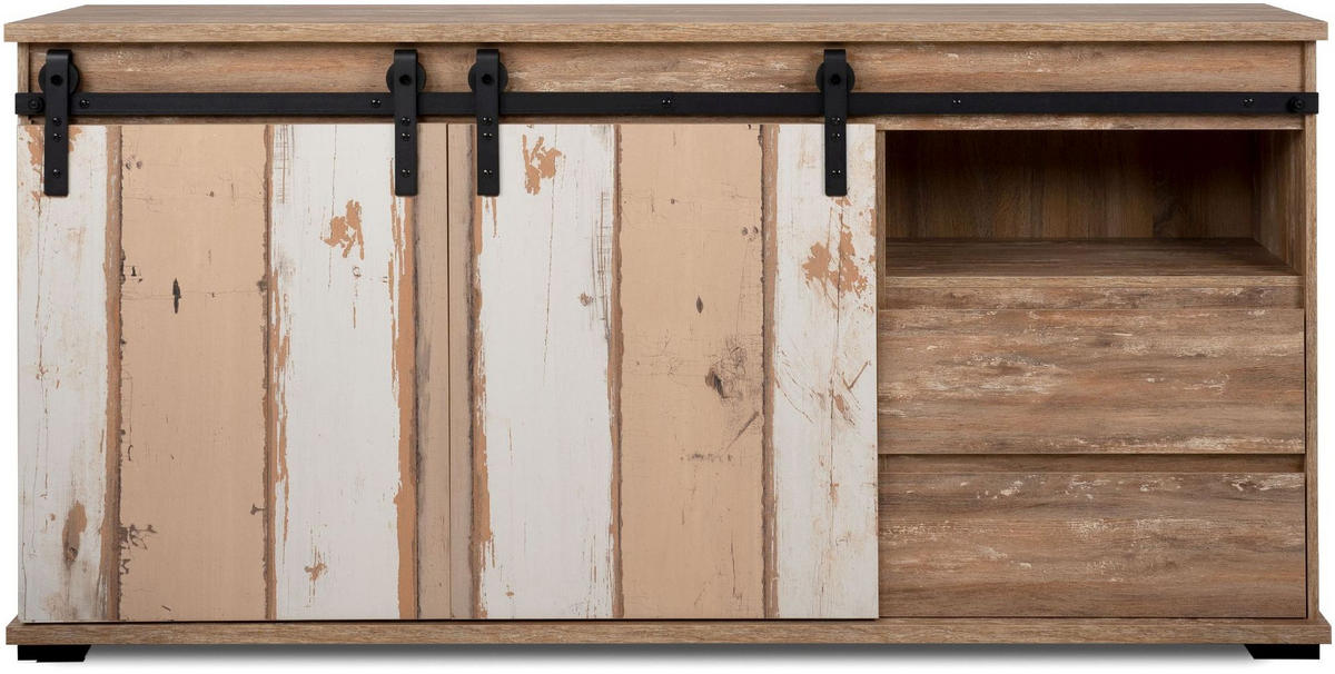 SIDEBOARD Marrakesch 40/180/87 cm - Braun, Holzwerkstoff (180/87/40cm) - Finori GmbH