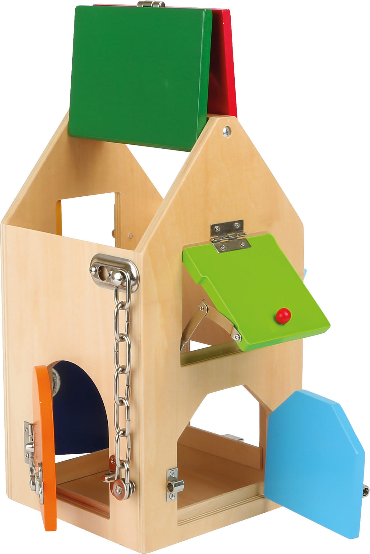 SCHLOSSHAUS - Naturfarben, Holz (15/28/15cm) - small foot