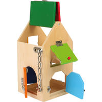 SCHLOSSHAUS - Naturfarben, Holz (15/28/15cm) - small foot