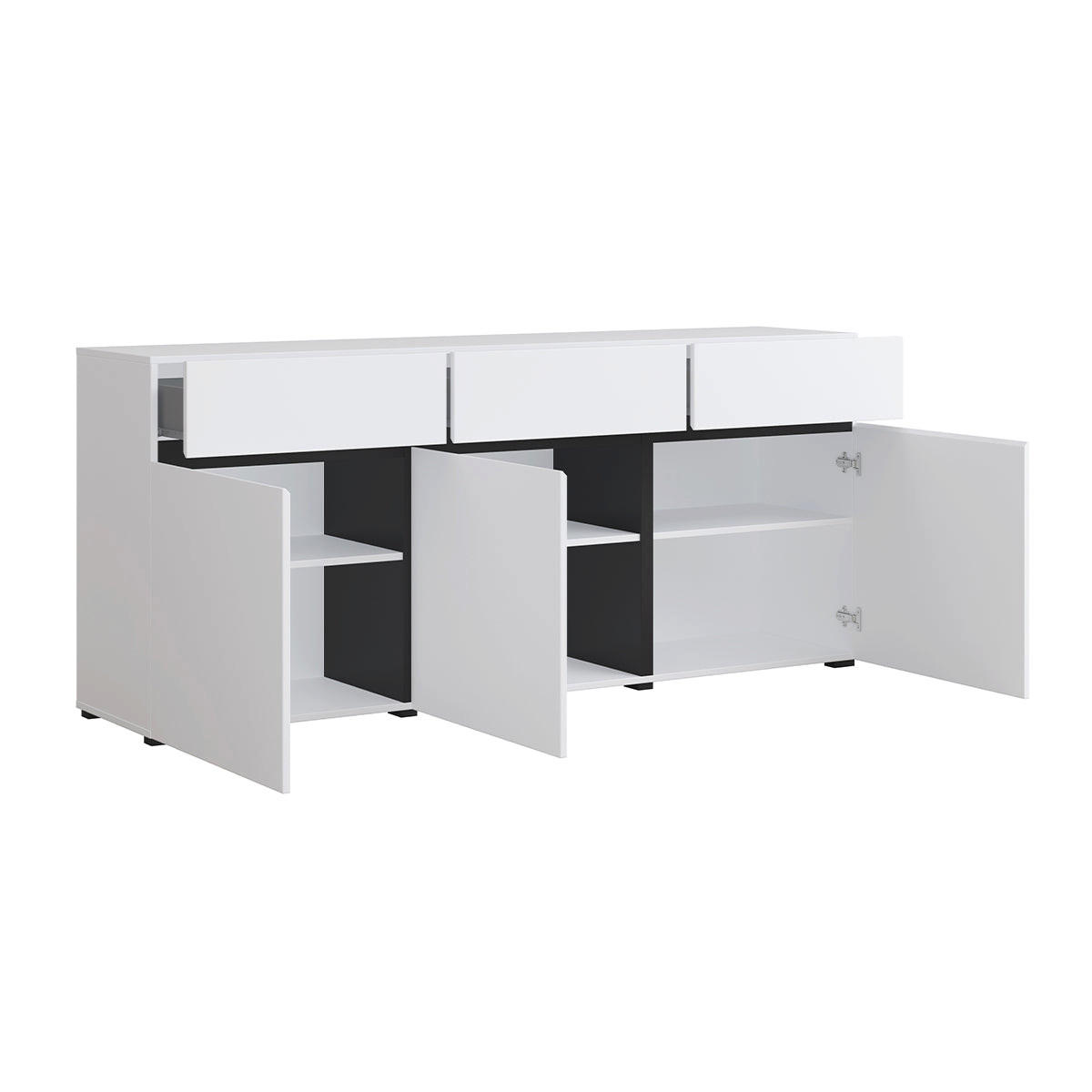 SIDEBOARD Lilia Bílá - bílá, kompozitní dřevo (180/78/40cm) - Petits-meubles
