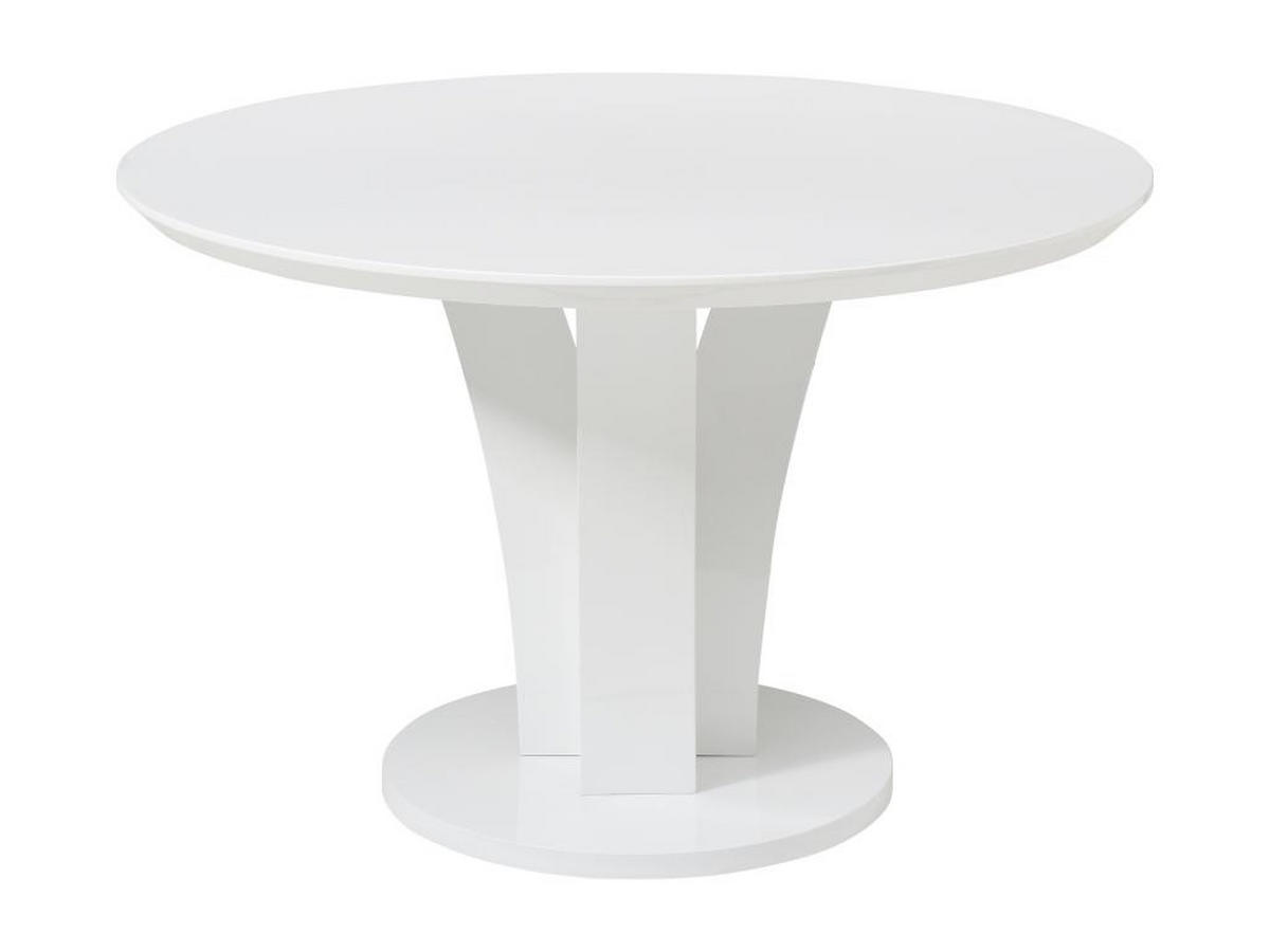 ESSTISCH rund - 4 Personen - MDF - Weiß lackiert - VIALETA - Weiß, Holz (120/120/75cm) - Vente-Unique
