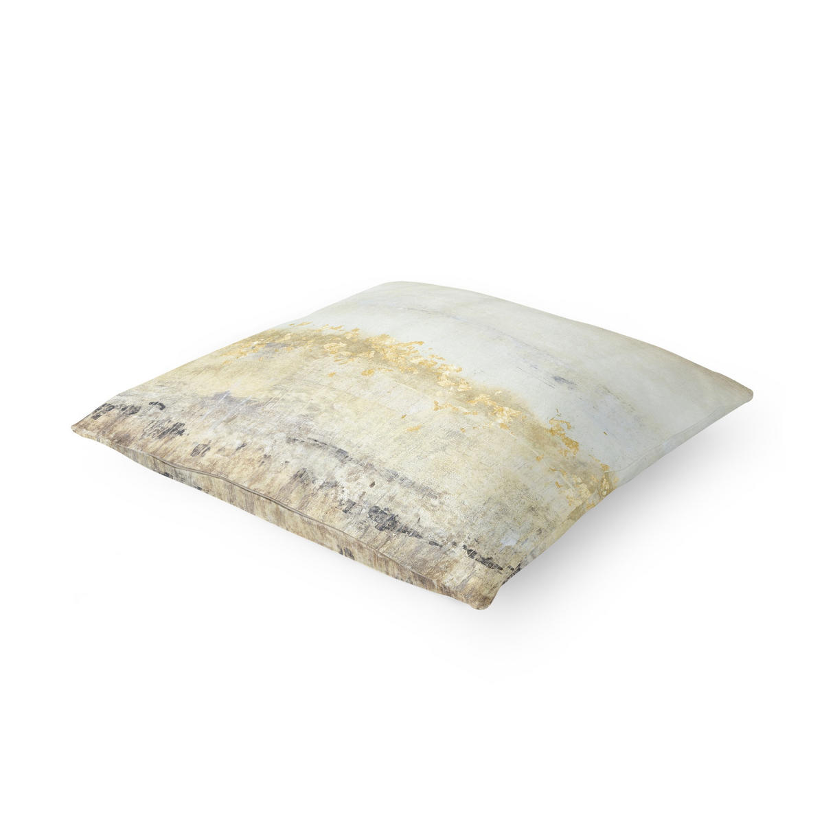 KISSENBEZUG Goldene Farbfelder II 40/40 cm - Weiß, Textil (40/40cm) - Bilderwelten