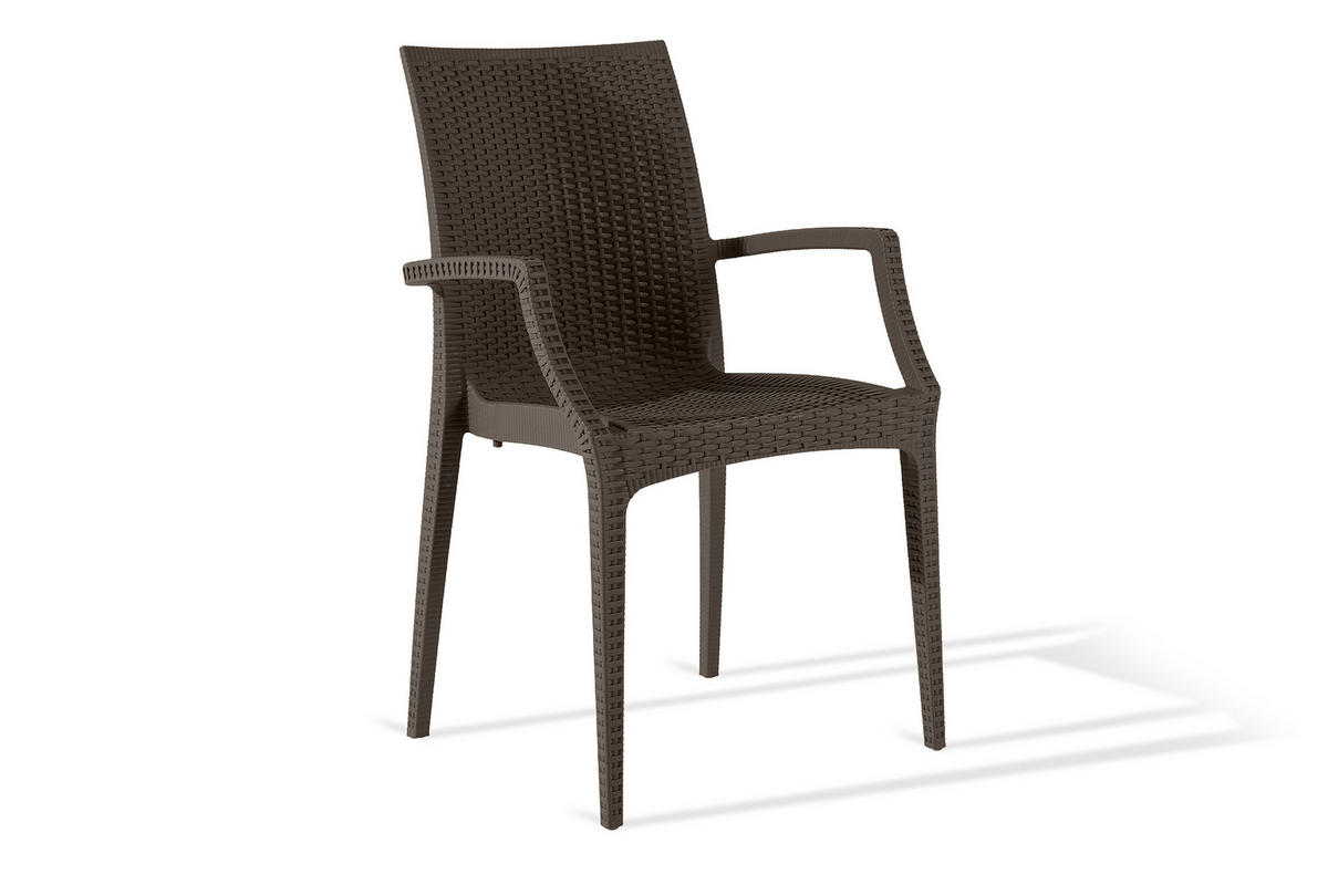 GARTENMÖBEL-SET LEOPSI, ETULI 5-tlg, Braun - Braun, Kunststoff - KONSIMO®