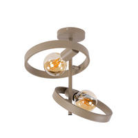 DECKENLEUCHTE Hover 43 26/42/37 cm - Beige, Metall (26/42/37cm) - Hoyz Collection