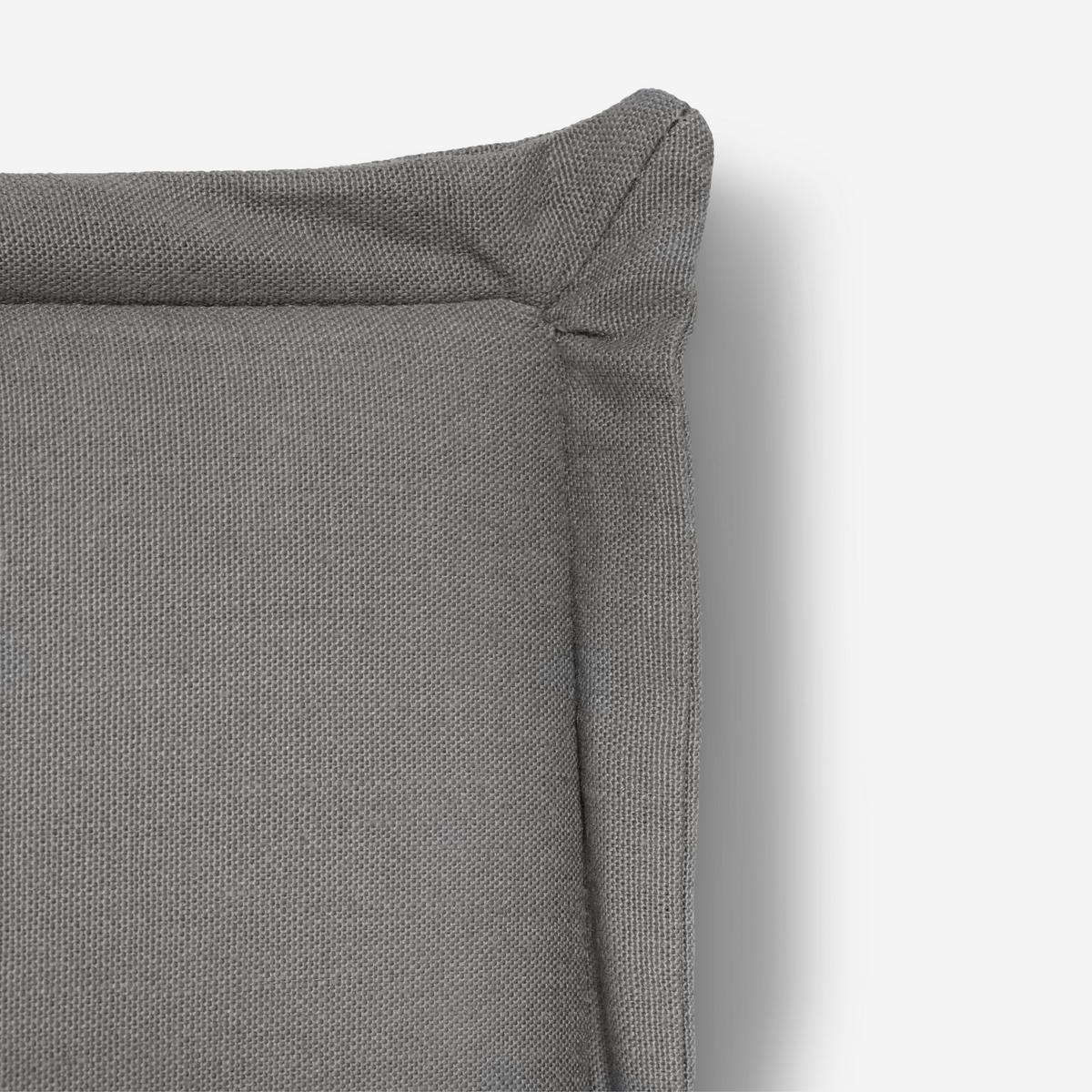 KOPFTEIL Gepolstertes aus 100% Leinenstoff Grau 160/100/8 cm EDMOND - Grau, Textil (160/100/8cm) - RNT By Really Nice Things