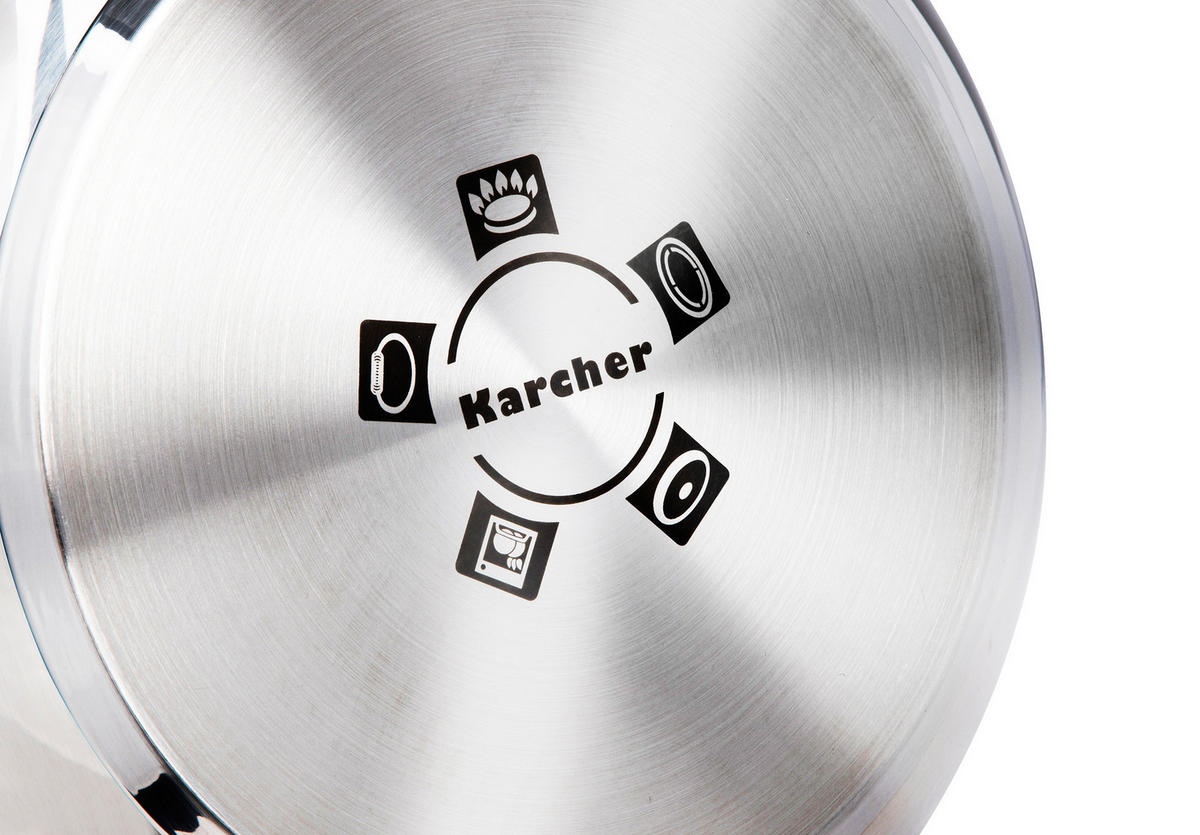 TOPFSET Jovita, Edelstahl, Induktion, 10-teilig - Silberfarben, Metall - Karcher
