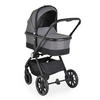 KOMBIKIKNDERWAGEN Christiano 3 in 1 grau Babywanne Babyschale klappbar Tasche - Grau, Metall (80/61/104cm) - Cangaroo