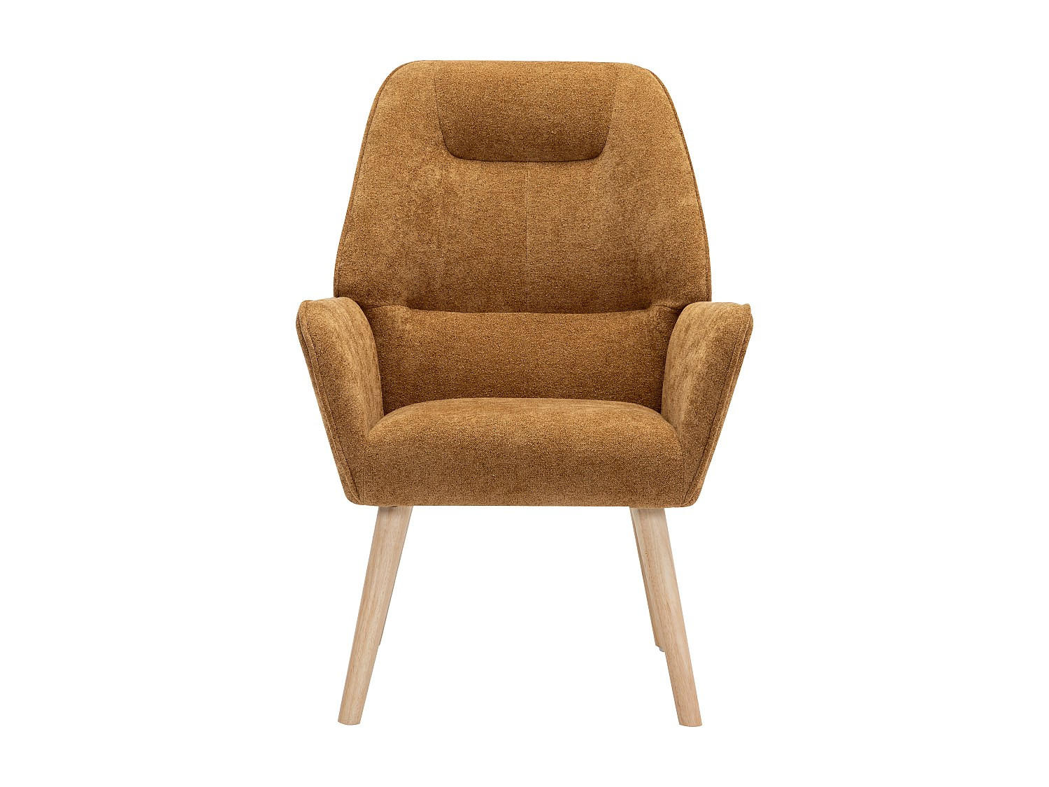 SESSEL mit gerader Rückenlehne - 1 Person - Stoff - Camel - - Hellbraun, Textil (62/92/71cm) - Vente-Unique