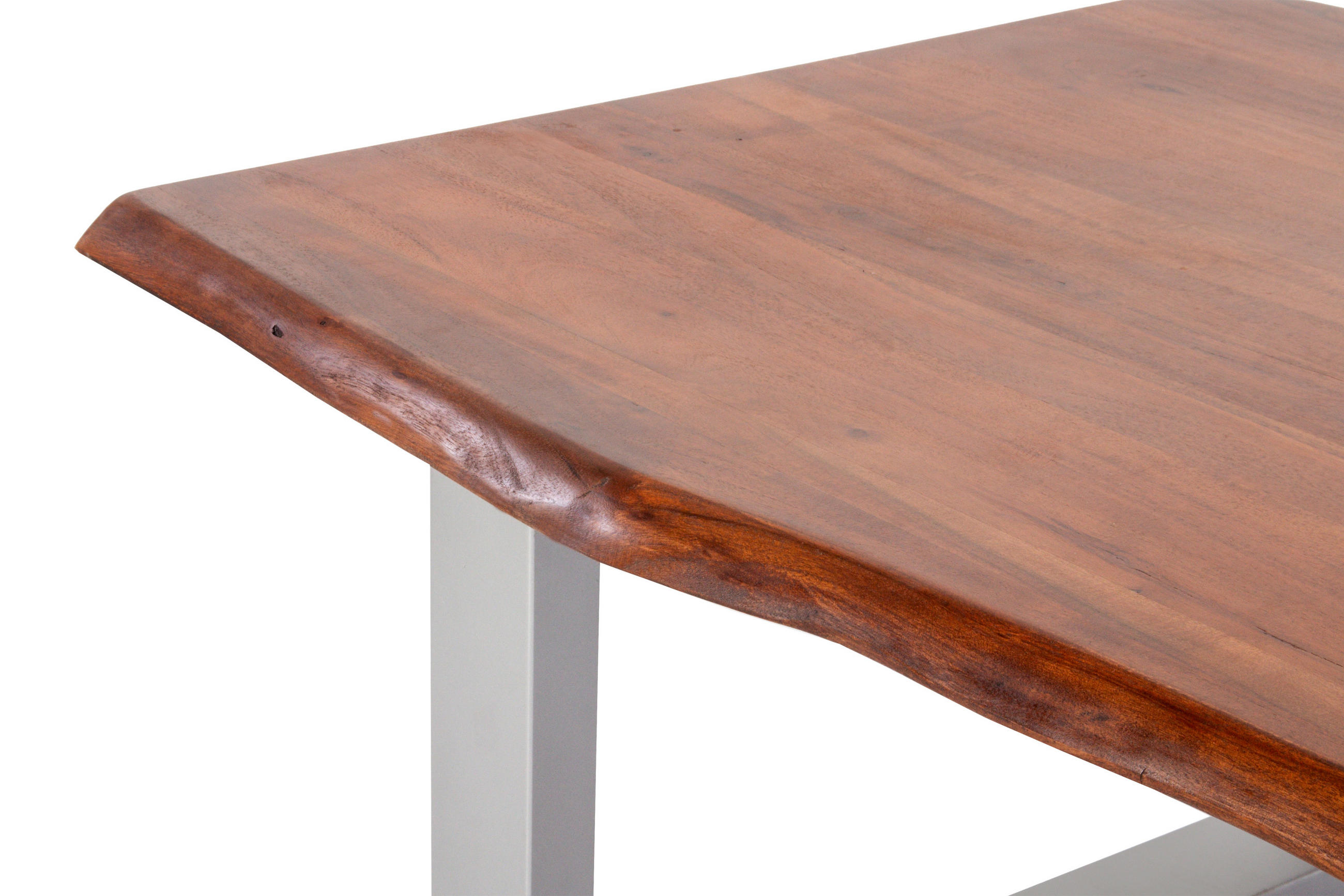 COUCHTISCH INSA - Silberfarben/Braun, Holz/Metall (70/100/43cm) - SAM