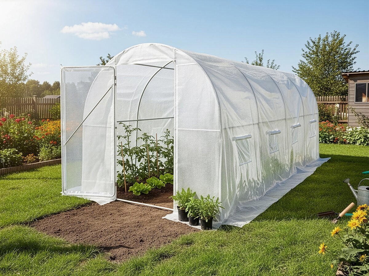 GEWÄCHSHAUSFOLIE mimosa weiss - Weiß, Kunststoff (85/170/85cm) - Habitat Garten