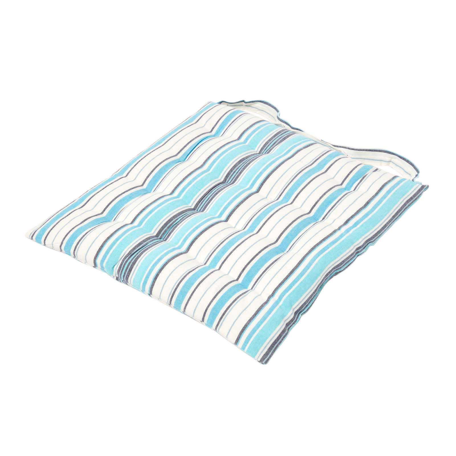 STUHLKISSEN New England gestreift 40/40/5 cm - Blau, Textil (40/40/5cm) - Homescapes