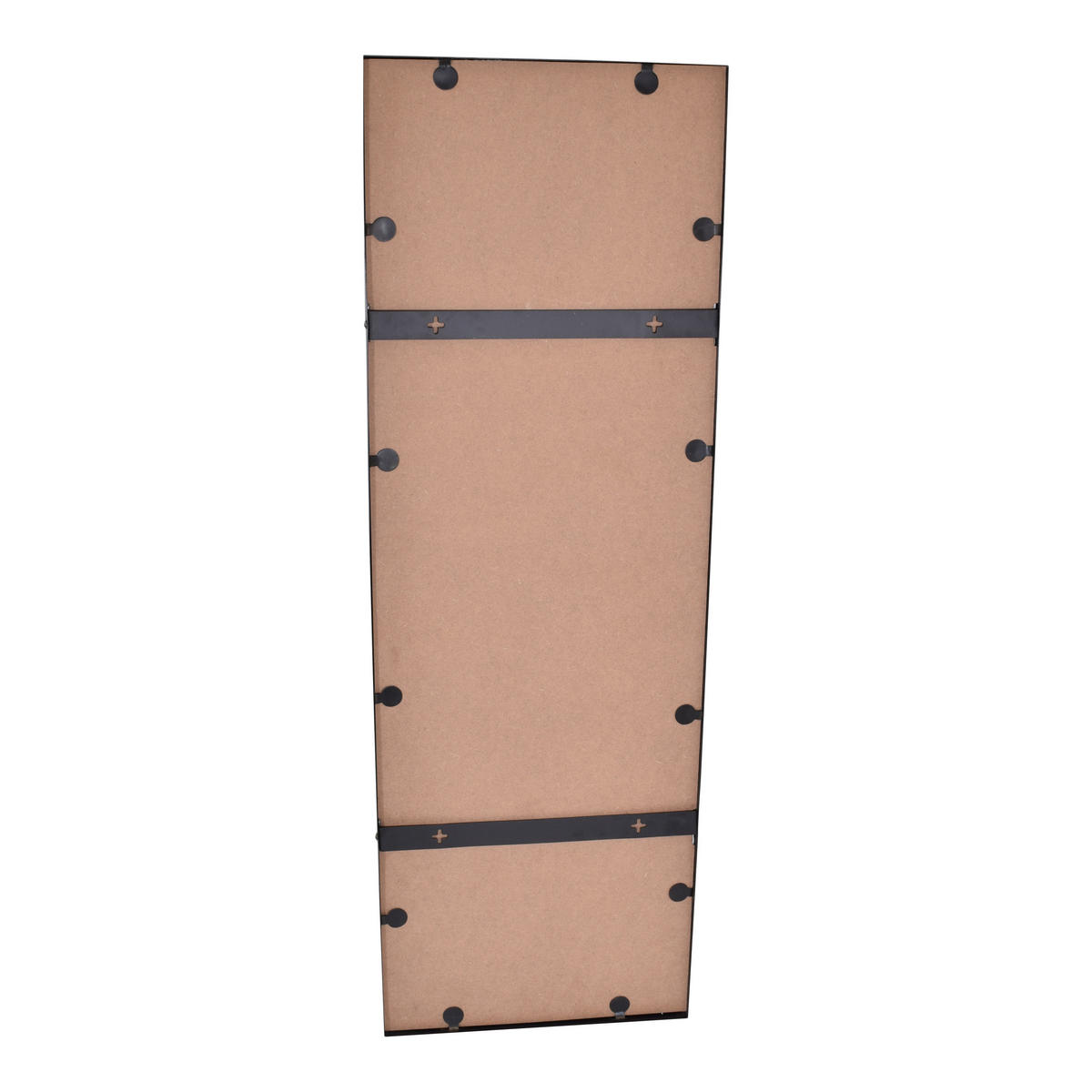 WANDSPIEGEL Rimo Schwarz - Messingfarben, Metall (40/120/4cm) - LOFT42