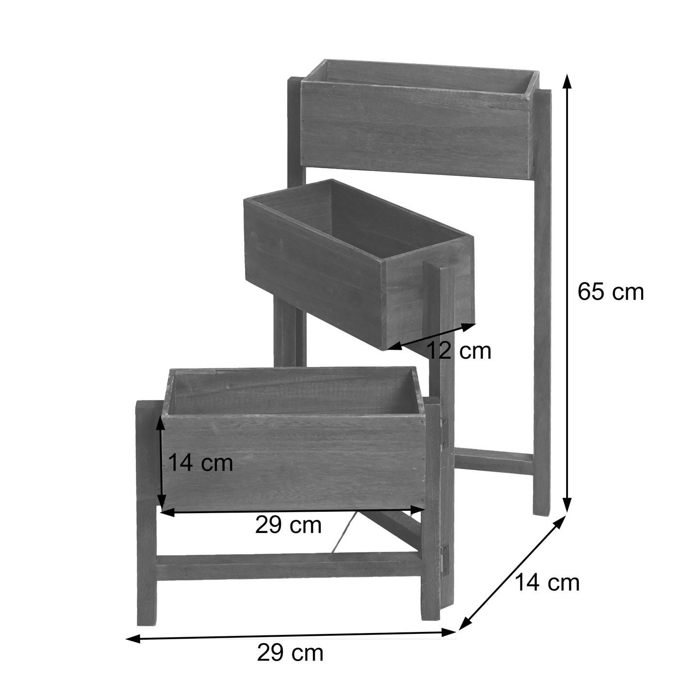 PFLANZREGAL STANDREGAL Weiß - Weiß, Holz (108/65/15cm) - MCW