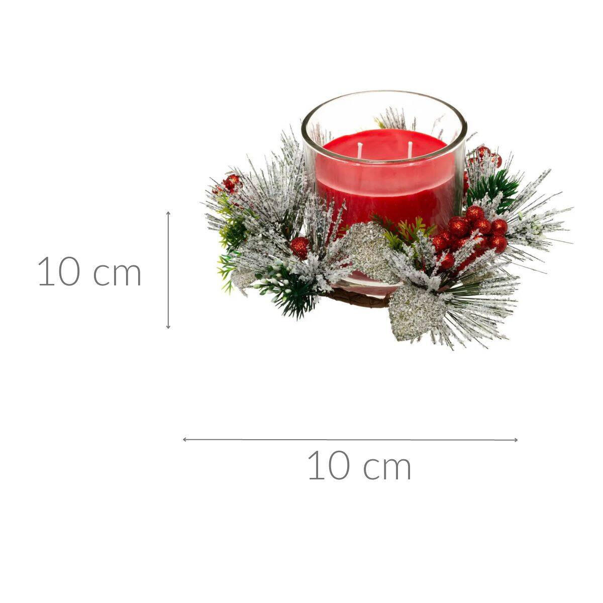 WEIHNACHTSSCHMUCK 270 g - Rot, Glas (10/10/10cm) - Atmosphera Createur d´interieur