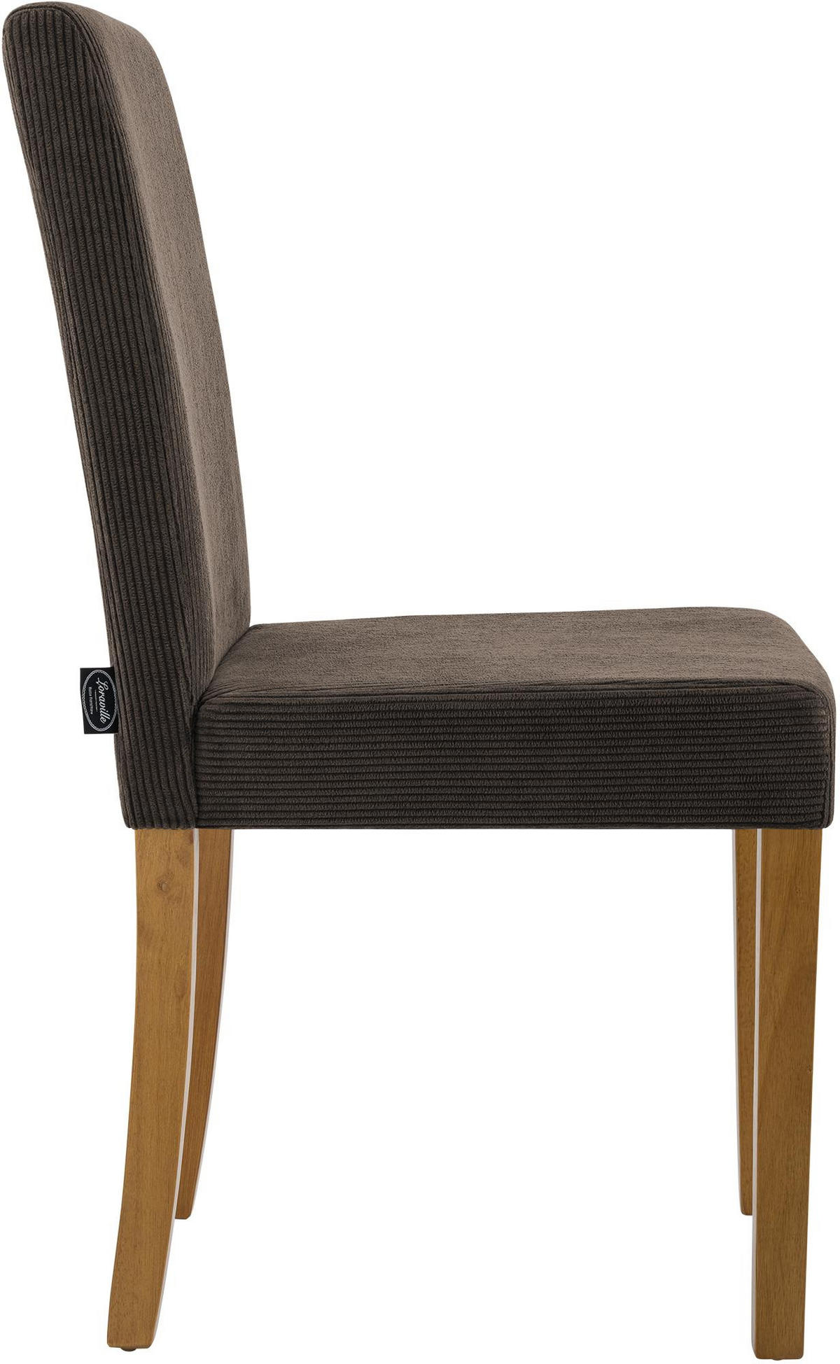 ESSZIMMERSTUHL 2er Set Dalan Cord Braun Antik-Hell Wohnzimmerstuhl - Braun, Textil (41/91/47cm) - DELUKE