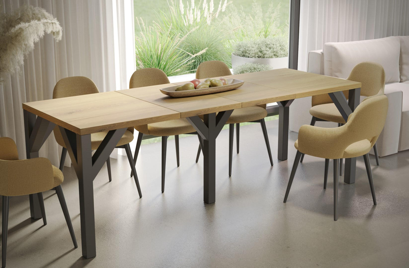 ESSTISCH Baltika ausziehbar bis 185 cm - Eichefarben, Holzwerkstoff (130/90/75cm) - Endo-Moebel
