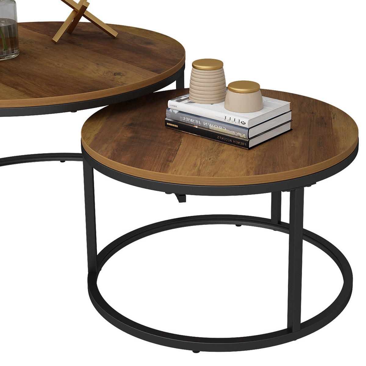 COUCHTISCH-SET Montreal Holz 77 x 40 cm 2 Teile - Sonoma Eiche, Holzwerkstoff (77/77/40cm) - Vicco