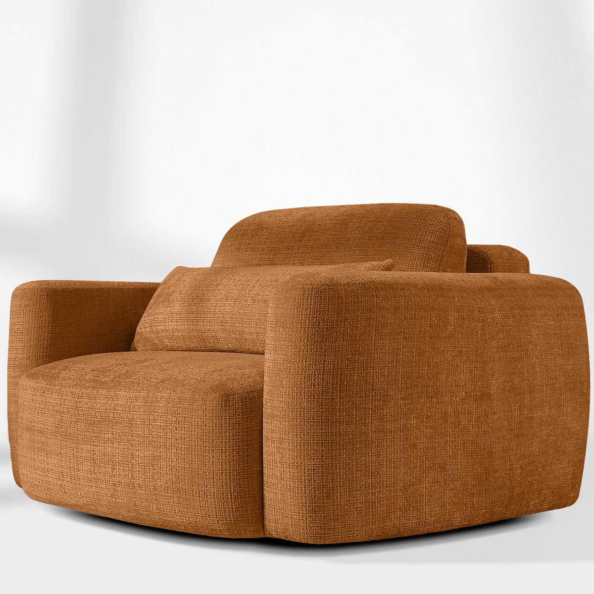 SESSEL ELOSA - Rot, Holz/Textil (145/85/115cm) - KONSIMO®