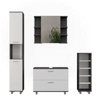 KOUPELNOVÝ NÁBYTEK Ilias Antracitová/bílá - bílá/antracitová, kompozitní dřevo (80.2/60.8/33cm) - Vicco