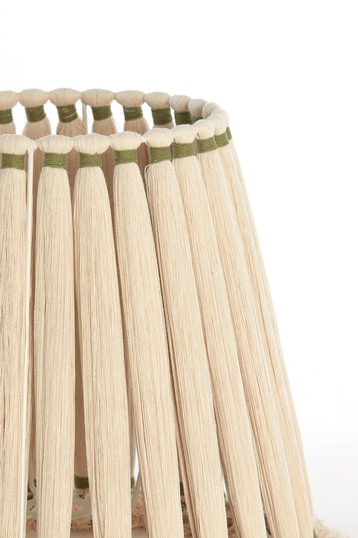 LAMPENSCHIRM Loa Weiß Ø41/42 cm - Weiß, Textil (41/41/42cm) - Light & Living