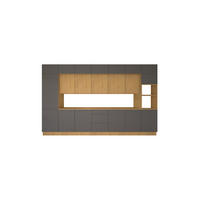 KÜCHENZEILE 420 cm - Nexa KÜ-LN-005 - in Grau & Woodline / Matt - Eiche Artisan/Grau, Holz (420/212/58cm) - ROYAL24_MARKT