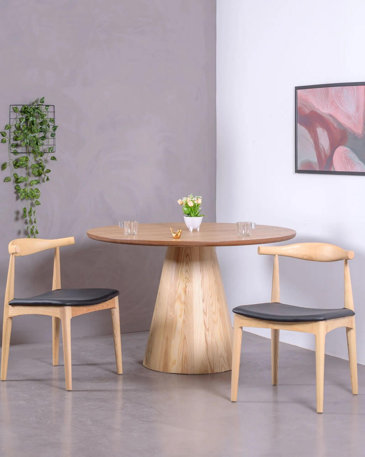 ESSTISCH Rund Eschefarben 120/120/78 cm - Eschefarben, Holz (120/120/78cm) - Nest Dream