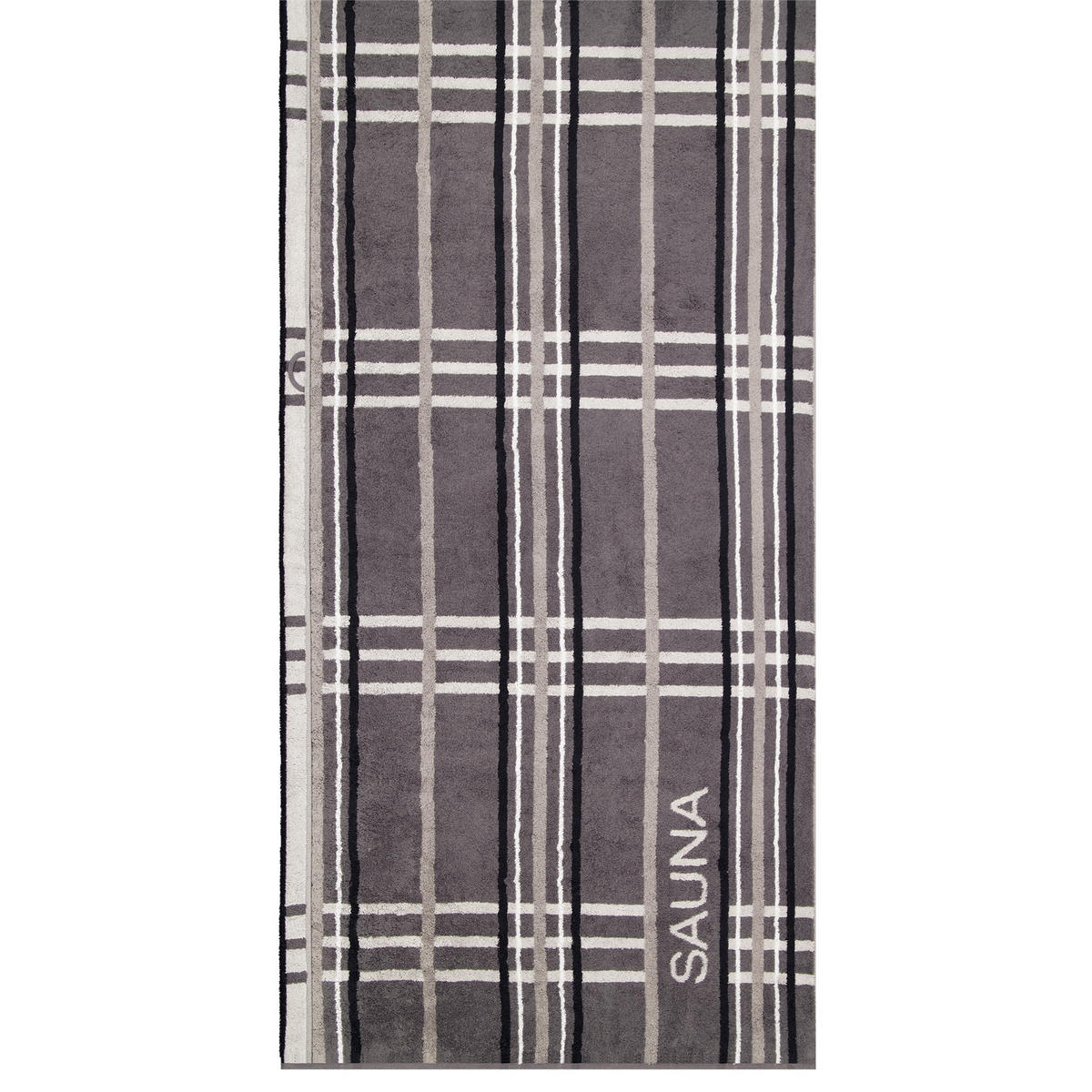SAUNATUCH SAUNA CHECK 6274 ANTHRAZIT - 34 - Grau, Textil (80/200cm) - Cawoe