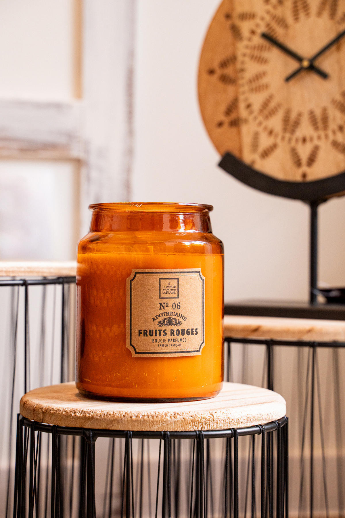 DUFTKERZE im Dekoglas 10/10/14,5 cm - Orange, Glas (10/14.5cm) - Atmosphera Createur d´interieur