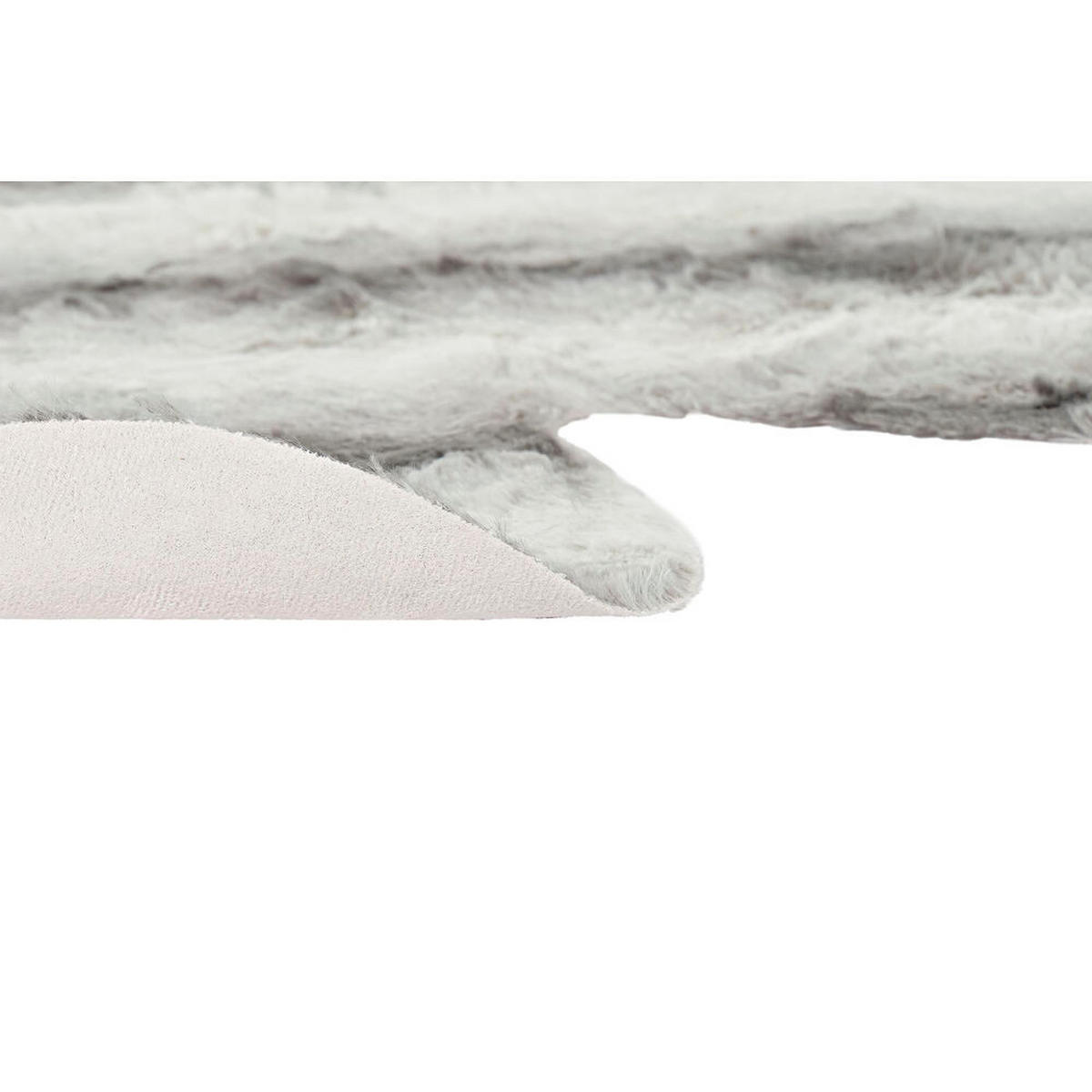 TEPPICH Grau Weiß (160 x 150 x 2 cm) - Grau, Kunststoff (160/150cm) - DKD Home Decor