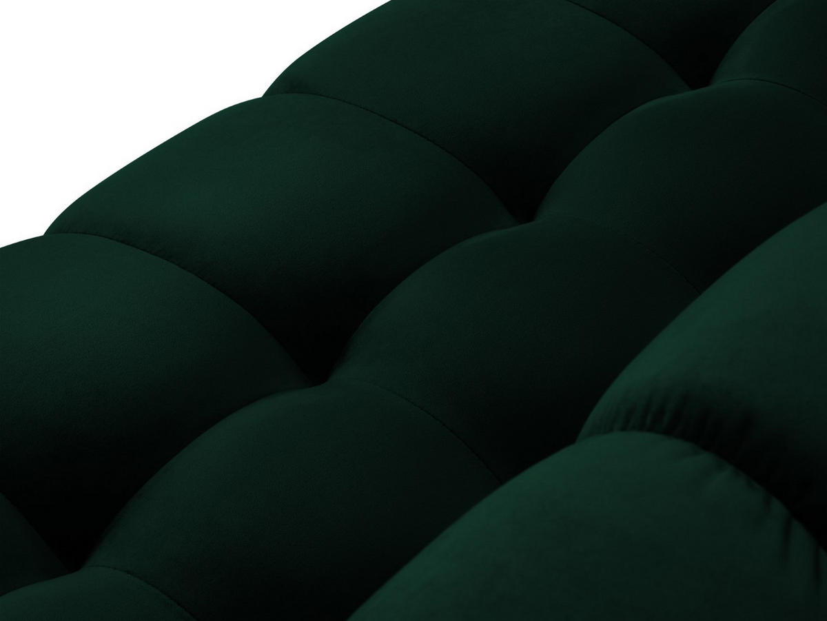 SOFA Mamaia aus Samt flaschengrün 2 Sitzplätze - Grün, Textil (92/75/152cm) - Micadoni