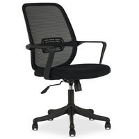 BÜRODREHSTUHL MOLLIS - Schwarz, Textil (63/98/63cm) - IDIMEX