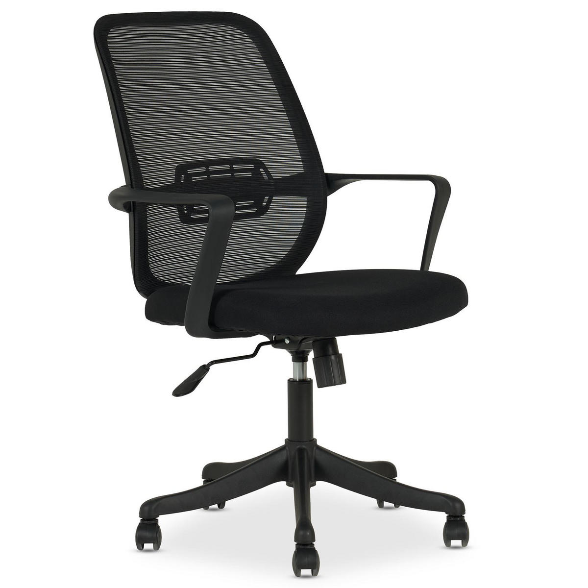 BÜRODREHSTUHL MOLLIS - Schwarz, Textil (63/98/63cm) - IDIMEX