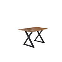 ESSTISCH LUBIN - Beige/Schwarz, Holz/Metall (90/180/77cm) - SAM