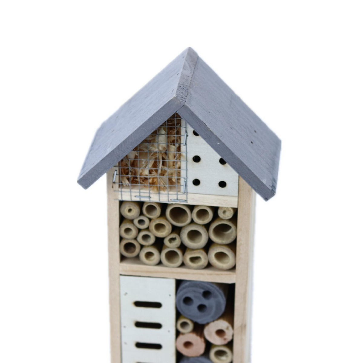 INSEKTENHOTEL 13.2/8.3/26 cm - Multicolor, Holz (8.3/26/13.2cm) - Authentics