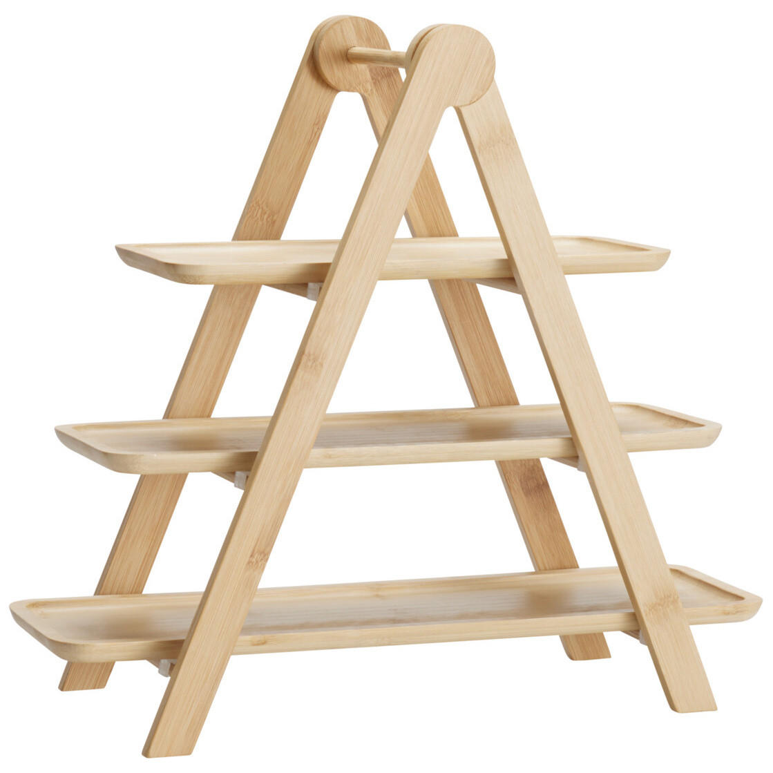ETAGERE Bambus Flux Braun 43/13/39 cm - Braun, Naturmaterialen (39cm) - Excellent Houseware