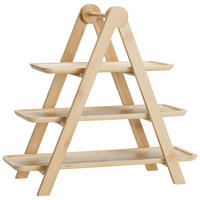 ETAGERE Bambus Flux Braun 43/13/39 cm - Braun, Naturmaterialen (39cm) - Excellent Houseware