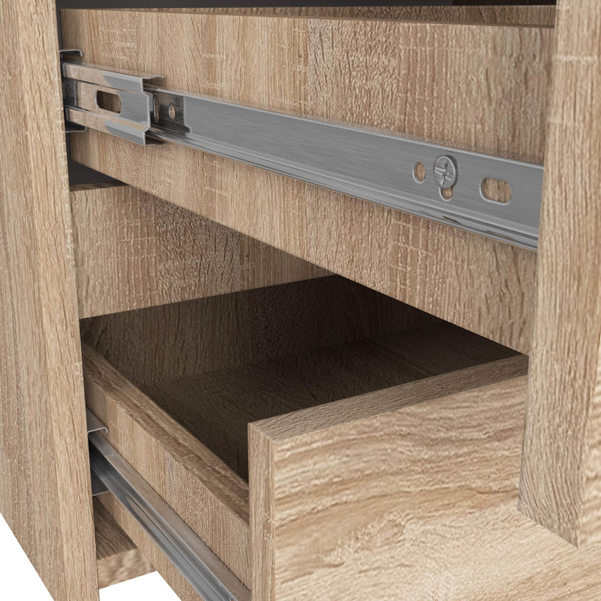 KOMMODE CL100 6 Schubladen, Sonoma, 35x100x57 cm - Sonoma Eiche, Holz (100/57/35cm) - Milordbikes