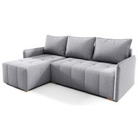 ECKSOFA Hellgrau GREND Links - Grau, Textil (210/140cm) - Sepro Meble