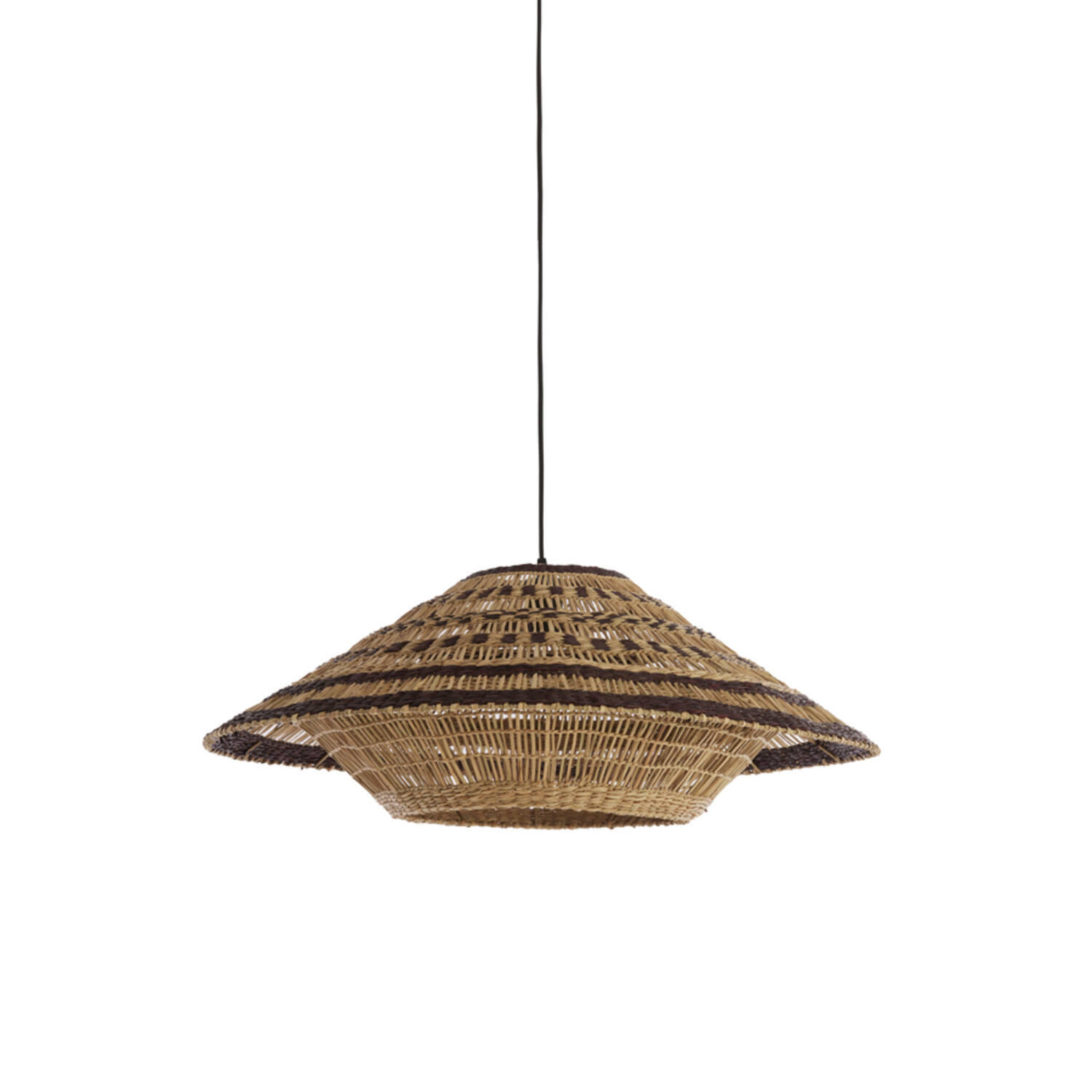 HÄNGELAMPE - Braun - 80/80/30 cm - Braun, Naturmaterialien (80/80/30cm) - Light & Living