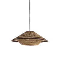 HÄNGELAMPE - Braun - 80/80/30 cm - Braun, Naturmaterialien (80/80/30cm) - Light & Living