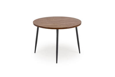designimpex Esstisch Schwarz, Nussbaum 105x75x105 cm