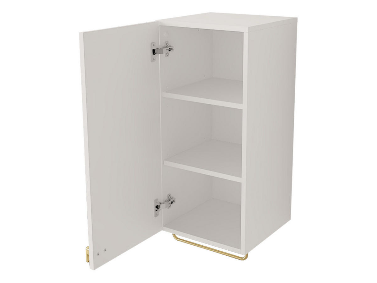 BADMÖBEL-SET Gariano I - Sandfarben/Goldfarben, Holzwerkstoff/Kunststoff (80/42/46cm) - MIRJAN24