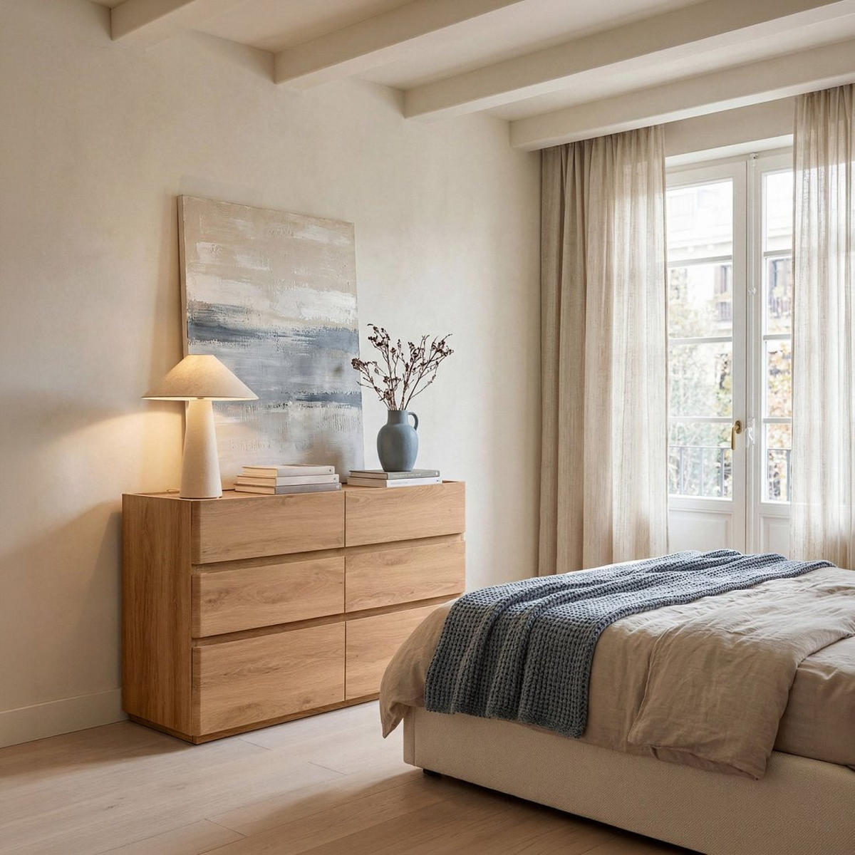 SCHUBLADENKOMMODE DOPPELTE Einar Natürlich 120 cm x 78 cm - Naturfarben, Holzwerkstoff (120/78/40cm) - Klast Home