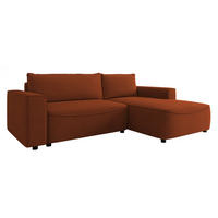 ECKSOFA Beliza, Seite: Rechts - Schwarz/Bronzefarben, Holz/Kunststoff (255/175cm) - MIRJAN24