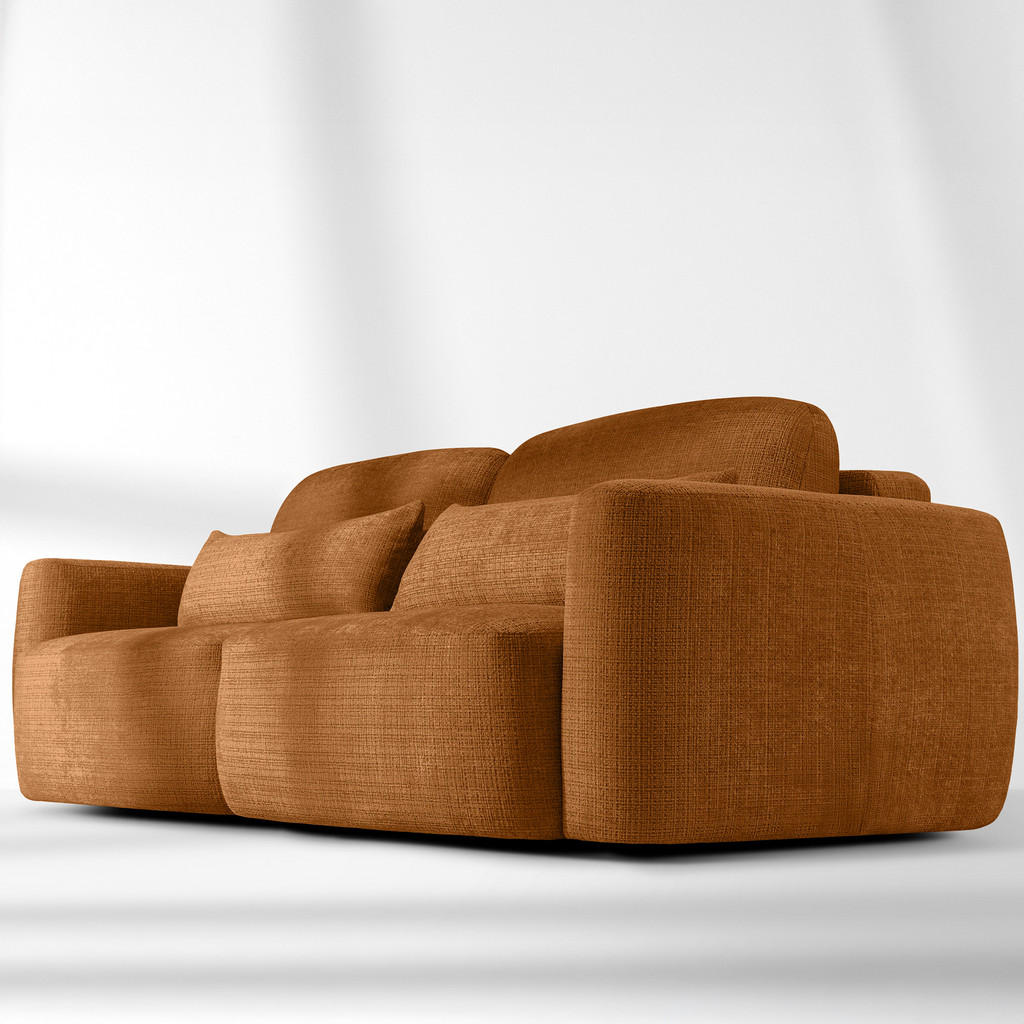 Thumbnail - Konsimo® Sofa, Rot, Holz, Textil, 3-Sitzer, 245x85x115 cm, Wohnzimmer, Sofas & Couches, Sofas, 2-Sitzer Sofas