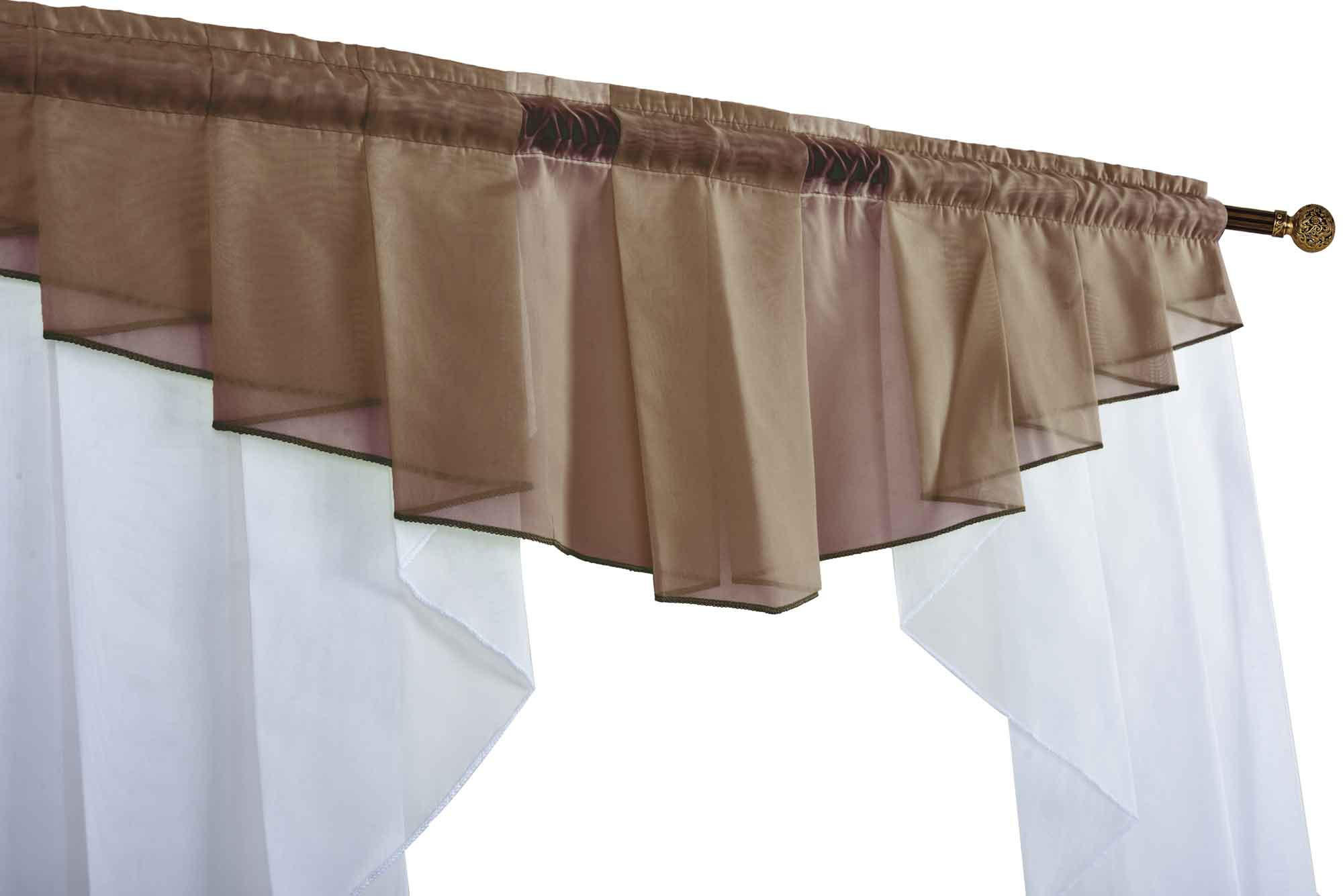 SCHEIBENGARDINE MEIßEN 100x100 cm Taupe - Taupe, Textil (100/100cm) - Gardinenbox